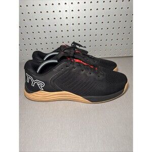 TYR CXT-1 Trainer Shoes Mens Sz 12 2E Wide Black Gum Cross Training NO INSOLES